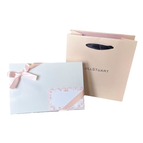 JILL STUART NEW Gift Set: Hand Cream & Handkerchief (Pink, 30ml)