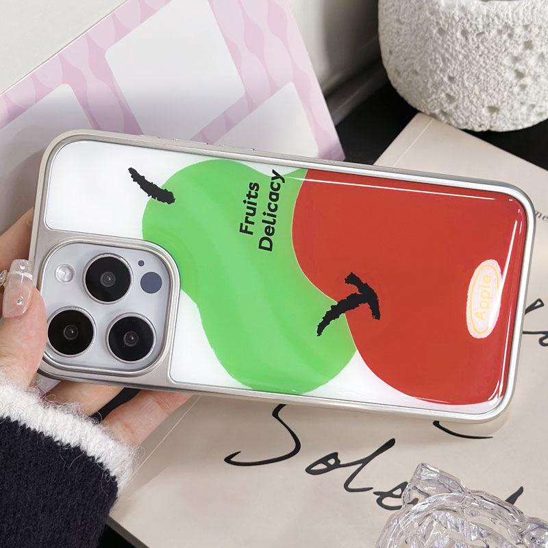 Electroplated Silver Edge Drip Glue Case for iPhone 16, iPhone 15, iPhone 14 Pro Max, and Huawei P70 Pro