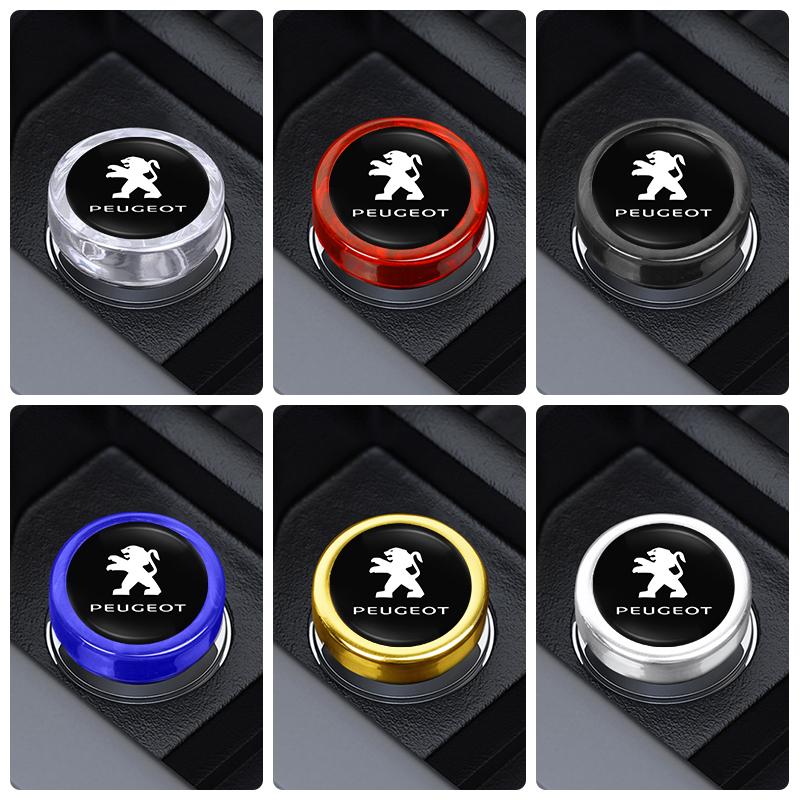 Car Cigarette Lighter Cover DustProof Decoration Cap For Peugeot 5008 408 308 Landtrek 208 2008 3008 Rifter 508 301 108 608 4008