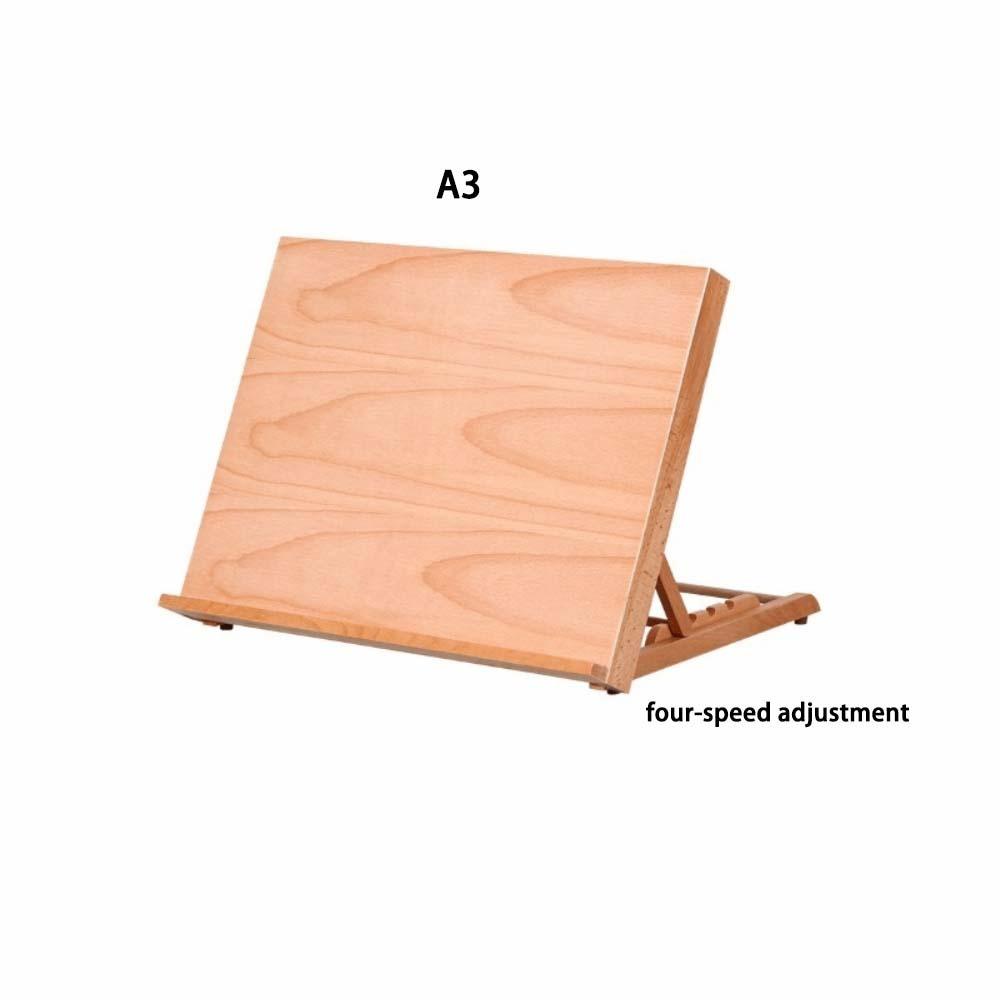Multifunction Beech Wood Table Easel Adjustable Sketch Easel Art Painting Easel Artists