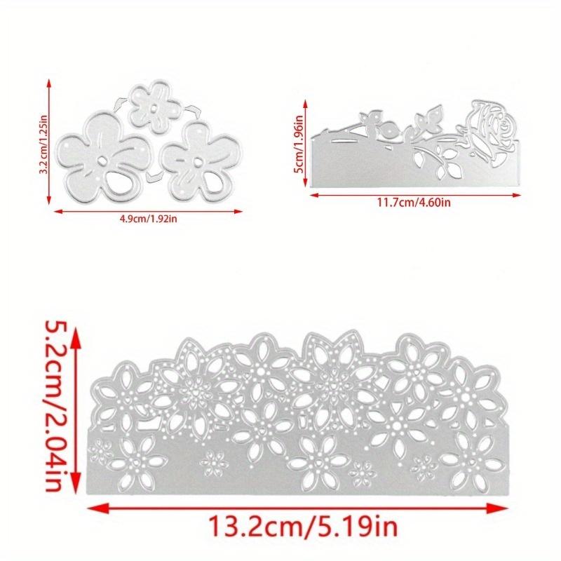 3 Teile/satz Blume Spitze Grenze Metall Schneiden Stirbt Form Messer Scrapbooking Schablone DIY Präge Handwerk Karte Machen