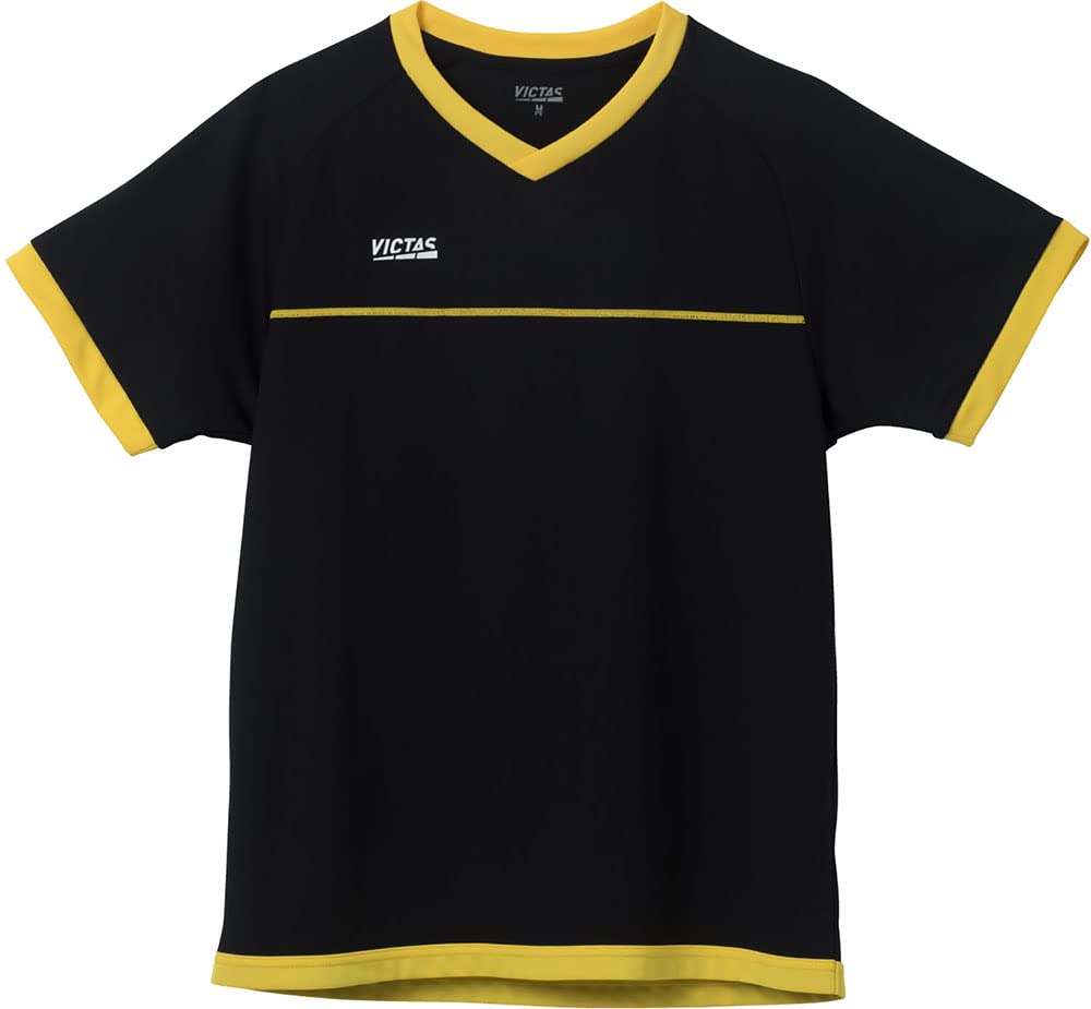 

Настольный теннис Цветная строчка Игровой стол Настольный теннис S 612212 [Victus] Футболка, J.T.T.A (Ассоциация Японии) Одобрено, Черный/Желтый (1030)