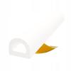 Self-adhesive door window seal D 9x7.5mm WHITE