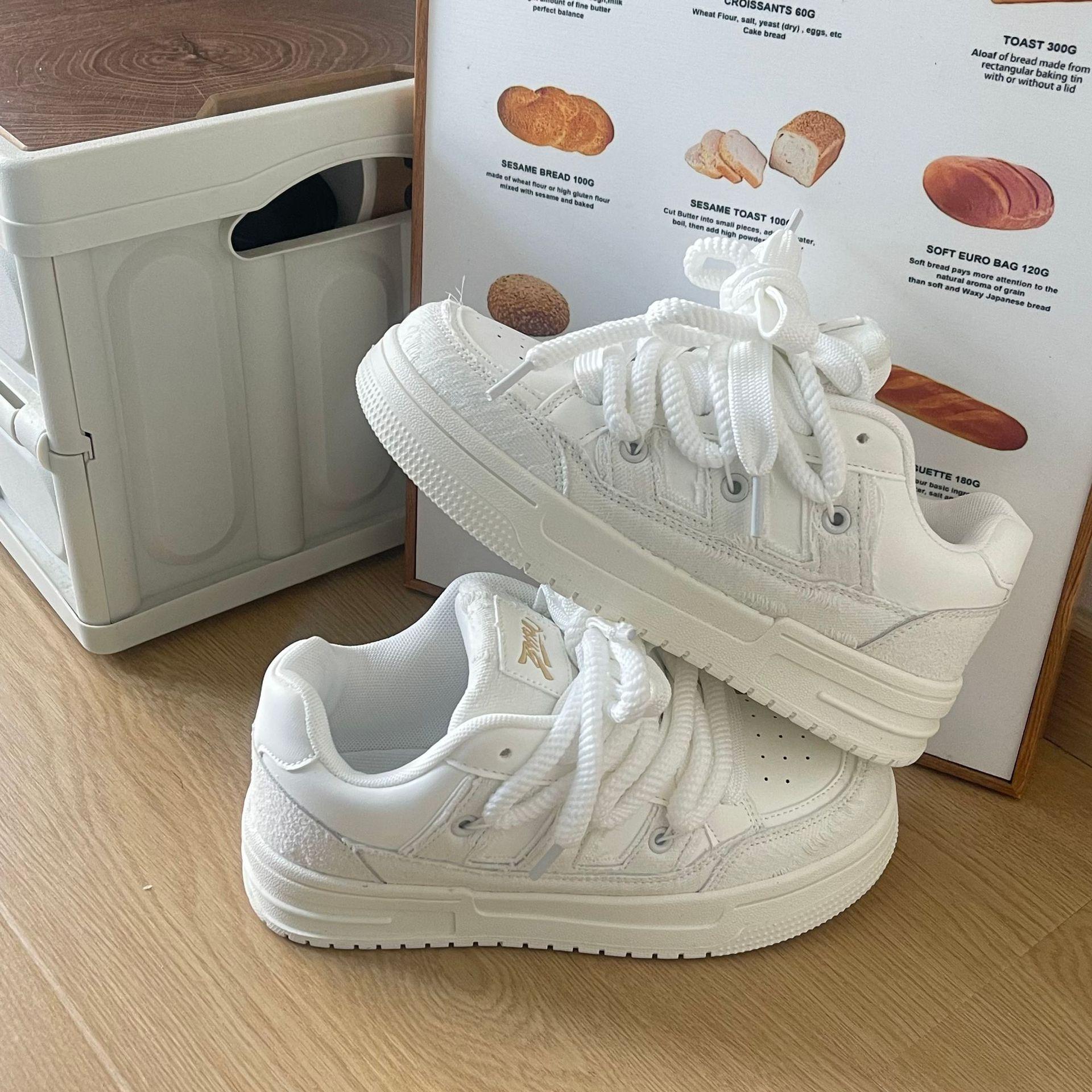 ins студенческие джинсовые синие ретро платформы увеличивающие рост повседневные хлебные туфли дышащие спортивные кеды 36