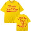 Lana Del Rey London Wembley 3rd July 2025 Tour T Shirt Unisex Womens Summer Tops High Quality Tshirt Gift Casual Fashion Tshirts