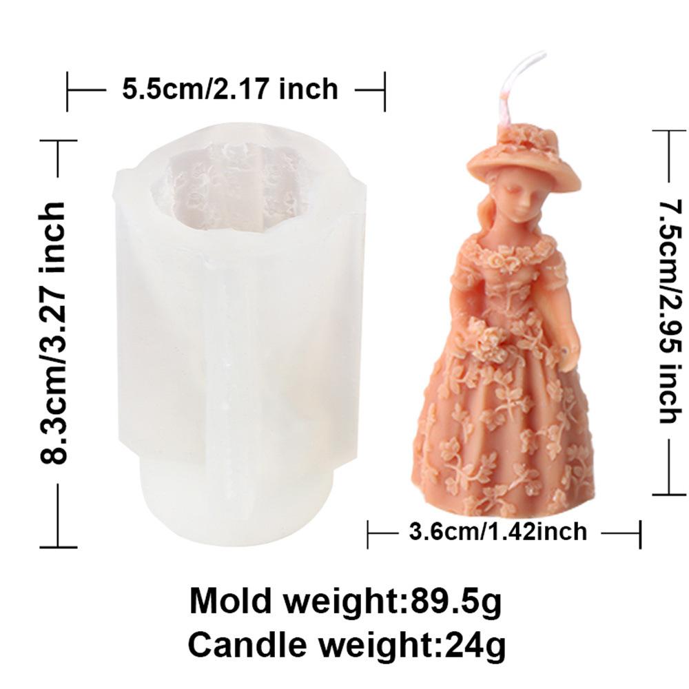 Gebetsengel Kerze Silikonform DIY Mehrstil Flügel Prinzessin Puppe Gips Harz Aromatherapie Kerzenform Heimdekoration Craf