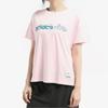 Adidas Neo X Pokémon Collaboration Printed Logo Round Neck Short Sleeve Drop Shoulder T-Shirt Women T-Shirts Clear-Pink GC7070