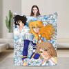 Rose of VVersailles Lady  Blanket  Warm Soft Plush Throw Blanket For Home Decor Travel Office Flannel Bedspread Bed Cover