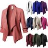 Long Sleeve Pleated Solid Color Suit - 10 Colors, 8 Sizes Available