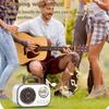 Mini Portable Bluetooth Speaker Hifi Retro Bluetooth5.3 Sound Box Subwoofer with FM Radio Ambient Light Support TF Card USB AUX