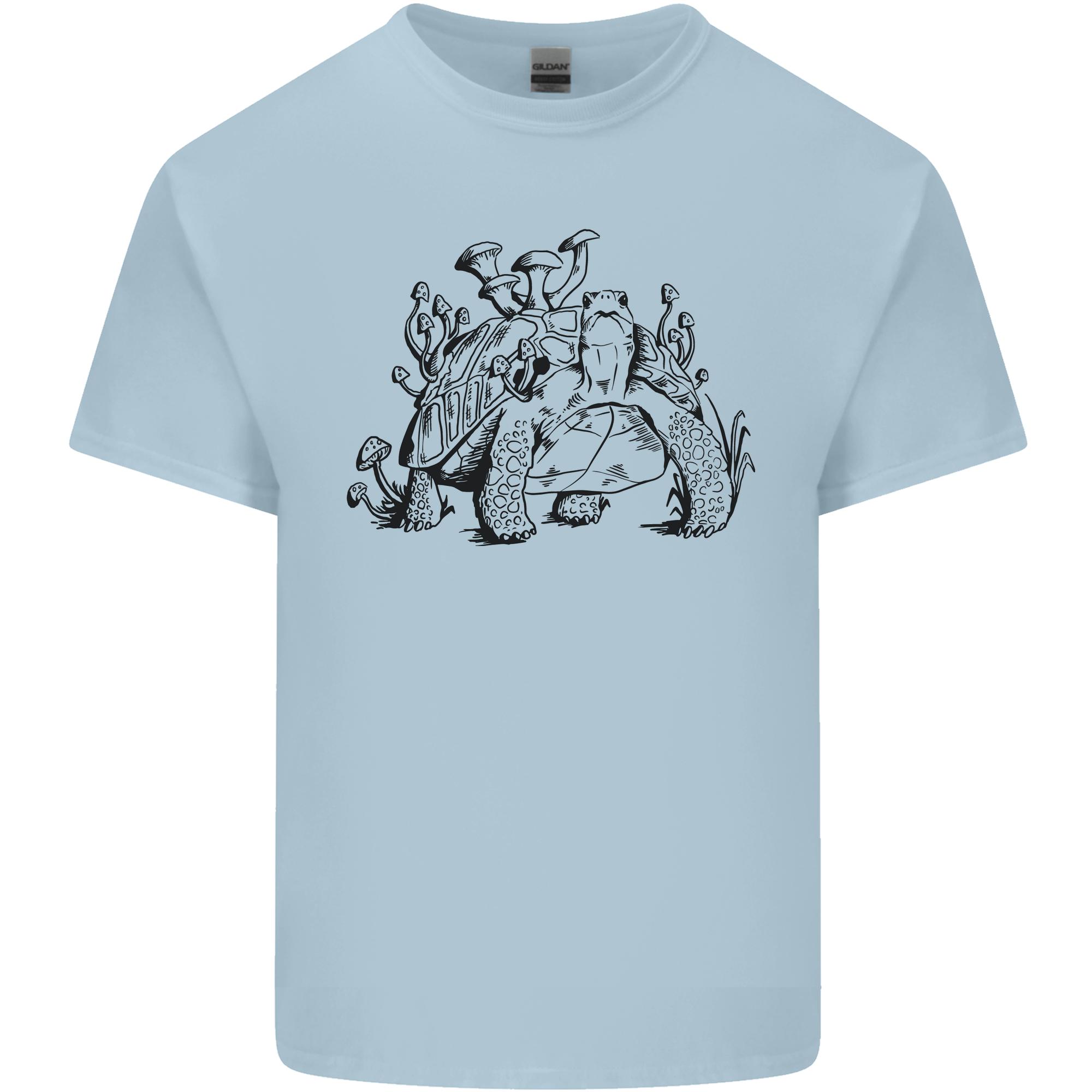 Tortoise Mushrooms Nature Mycology Unisexs Light Cotton TShirt S