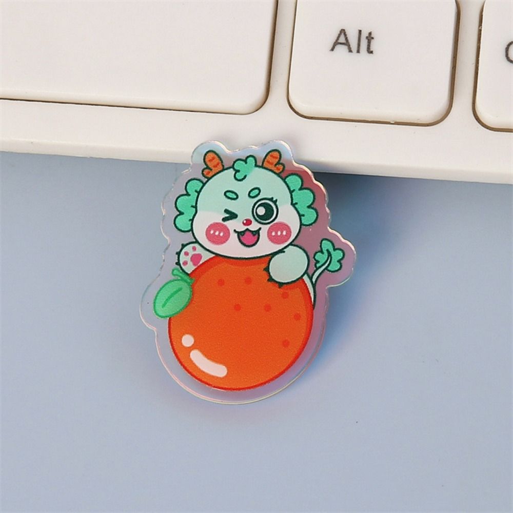 Lapel Pin Cartoon Dragon Brooch Flying Dragon Green Dragon Brooch Year Badge Pins  School Bag