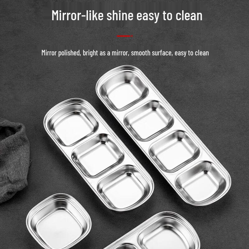 ZISIZ 304 Stainless Steel Dipping Dish Set