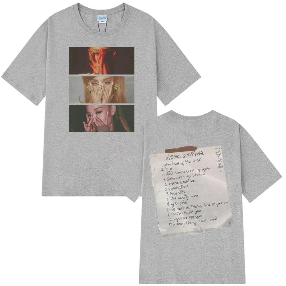 Ariana Grande Eternal Sunshine Inspirat Album Tricouri Vintage Bărbați Femei Modă Tricou Vară Bumbac Estetic La Mod Tricouri