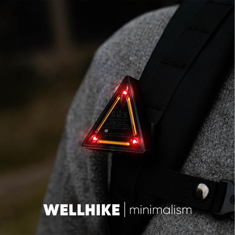 Zewnętrzna lampka trójkątna do kempingu, wielofunkcyjna lampka ostrzegawcza oświetlenie mini lampka wisząca namiot kempingowy trójkątna lampka wisząca