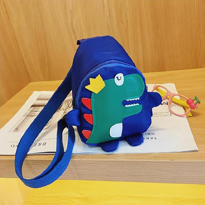 Desenhos animados dinossauro crossbody bolsas meninos meninas bonito crianças peito bolsas ombro mensageiro mochila de viagem para crianças