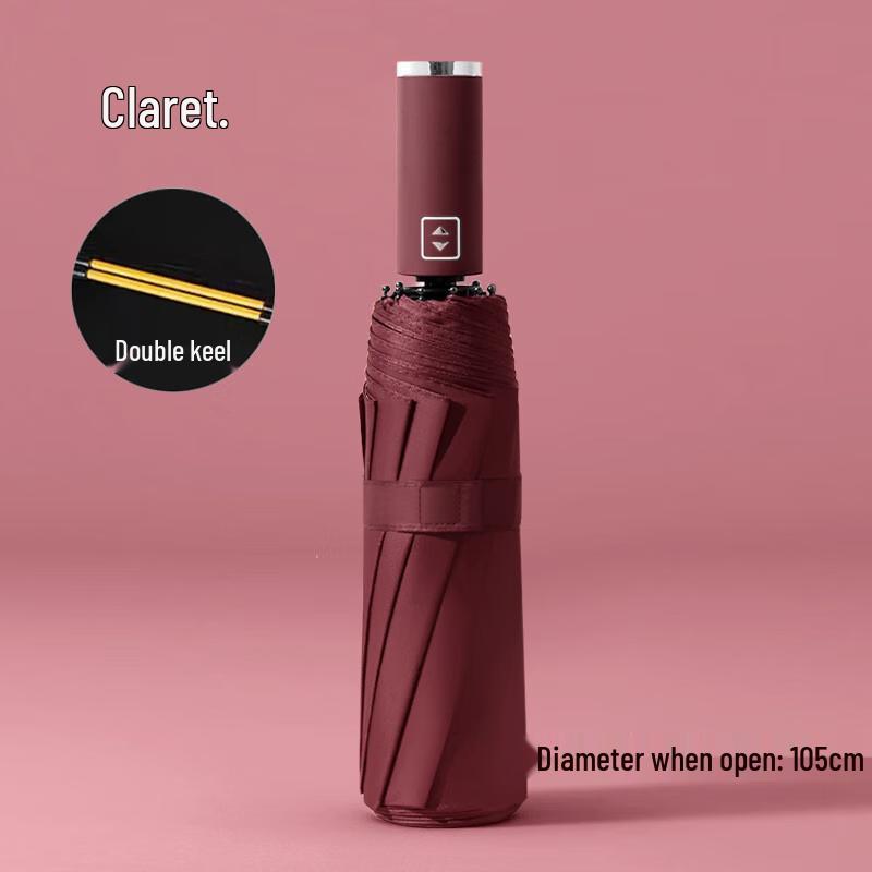 Hongye Fully Automatic 20-Rib LED Flashlight UV Protection Umbrella