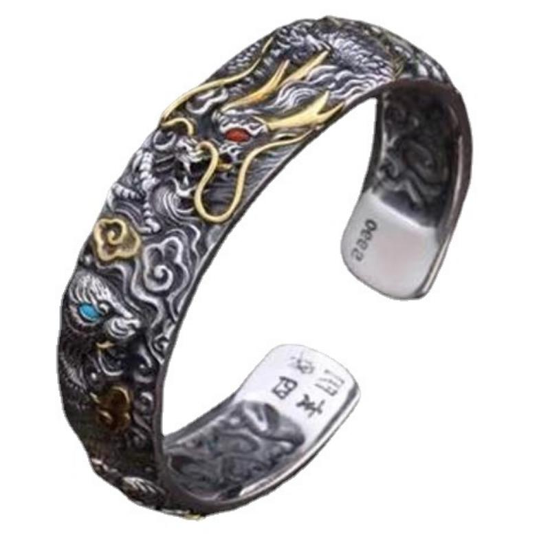 Heavy Equipment in the Year of the Tiger! Must Buy Bracelets! Men's Bracelet New Vintage Chinese Style Gift
