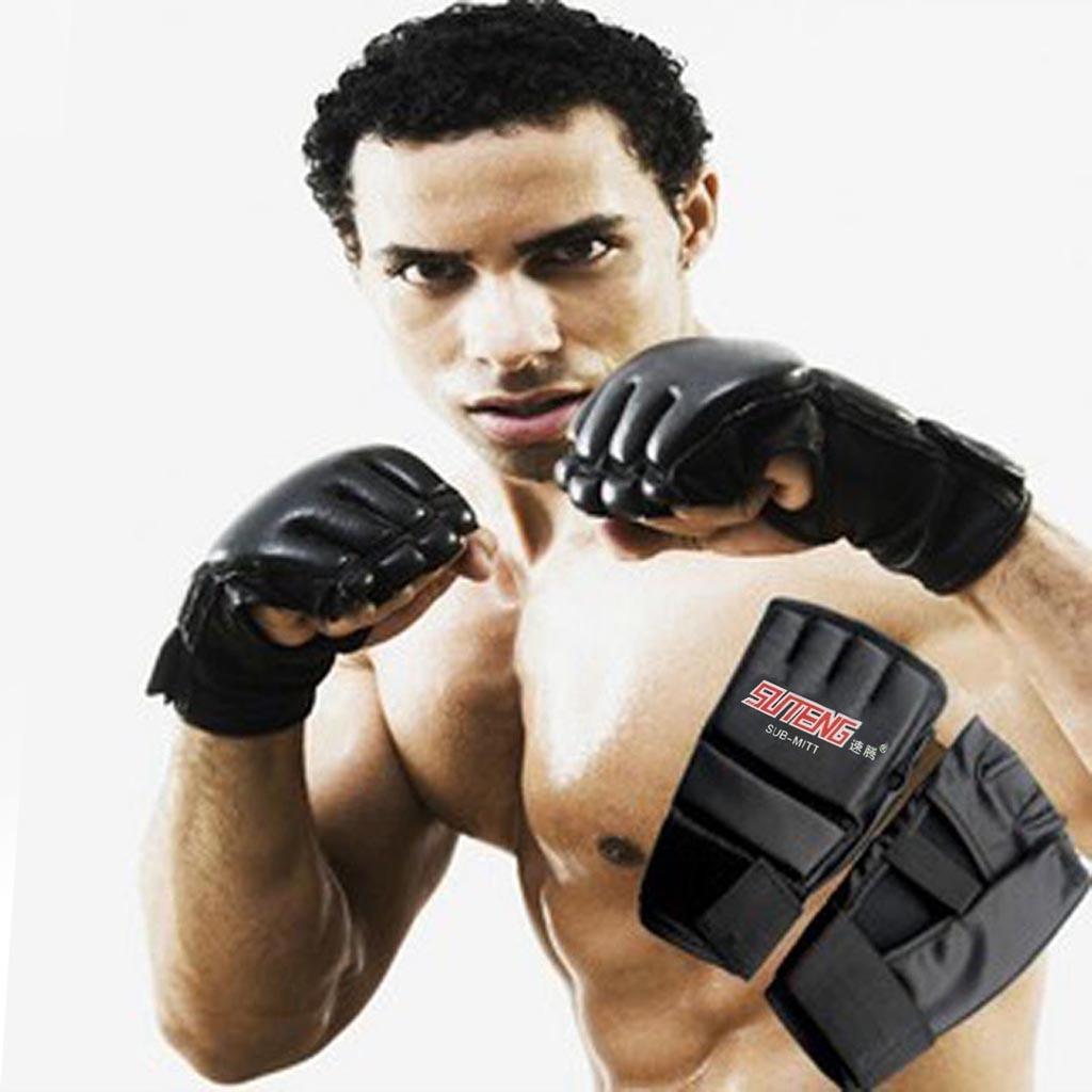 MMA Muay Thai Training Punching Bag Mitts  Boxing Gloves