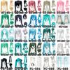 28 Cores Peruca Cosplay Mi Ku Longa Resistente ao Calor Cabelo Sintético Presilha Rabos de Cavalo Perucas para Festa de Halloween + Touca de Peruca Snow Mi Ku