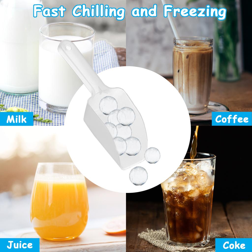 Isbitsformar, Miniisbitsform, Isbollsmakare, PA-fri isform för snabb nedkylning, 104 fack med lock, för smoothies