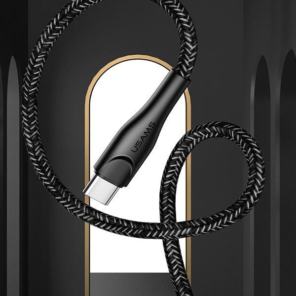 Usams Kabel Pleciony U41 Usb-C 3M2A Czerwony/Red Sj398Usb02 (Us-Sj398) Fast Charge