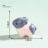 6 ks Mini Pig Figurka Pryskyřice Miniaturní Prase Ornament Planter Dekor Cartoon Mini Pig Socha pro mech Mikrokrajinka Pohádkové zahradní doplňky