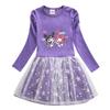 Kuromi Princess Dress: Girls' Long Sleeve Autumn/Spring Stylish Skirt Outfit