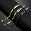 DIY Gravur Edelstahl Armband, Personalisierte Cuban Chain Armband, Personalisierter ID Tag Schmuck für Ihn Sie, Geschenk
