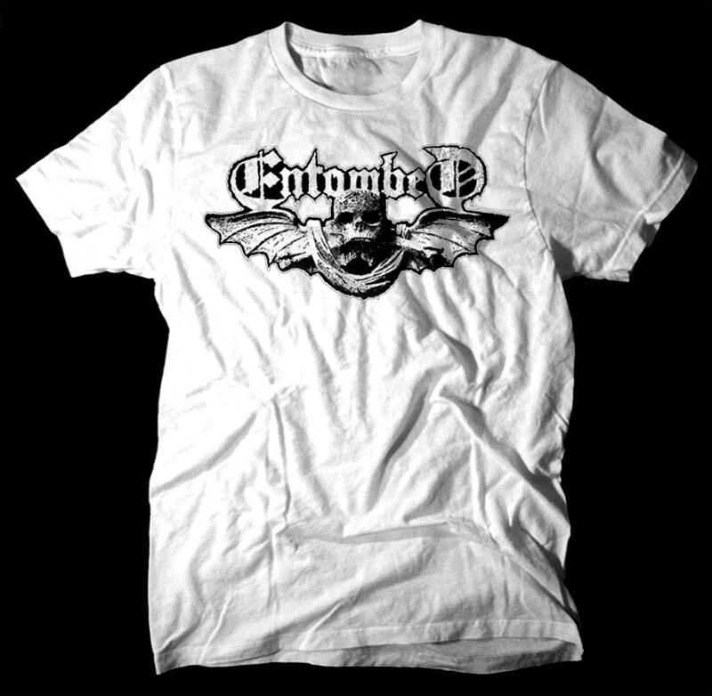 

Entombed - Logo V2 T shirt BLACK WHITE death metal S