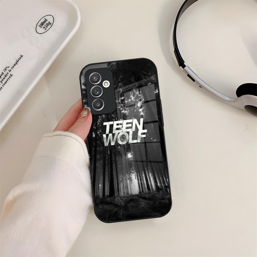 Teen Wolf Phone Case Glass For Samsung S24 S23 S20 S25 S21 S22 Ultra Fe Plus A05 A06 A16 A26 A36 A56 Coque