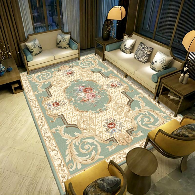 Persian Living Room Carpet  Bedroom Bedside Carpet Retro Ethnic Style Carpet Hotel Home Stay Carpet