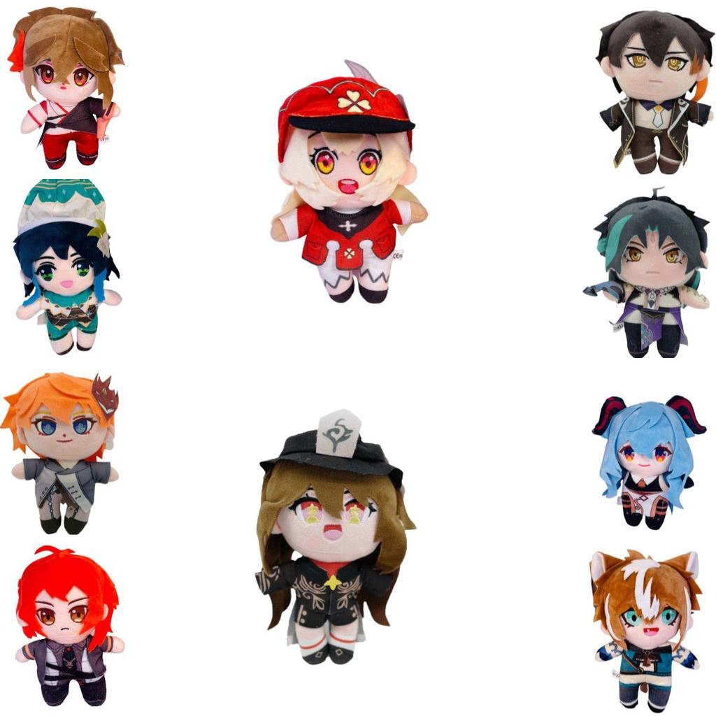 Adorable Genshin Impact Ganyu Klee Zhongli Hutao Plush Doll Stuffed Toy Children Gift