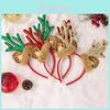 Soft And Cozy Christmas Antler Headband With Plush Ears For Holiday Celebrations