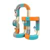 Magnetic Building Blocks Track Car Set with Gravity-Defying Magnetic Attraction Roller Coaster Track Educational Puzzle Train Toy for Kids
