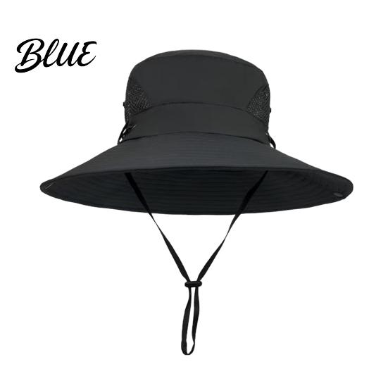 Adjustable Head Circumference Hat Unisex Sun Hat Breathable Wide Brim Fishing Outdoor Quick Dry Cap UV Protection for Men Women Hiking Traveling