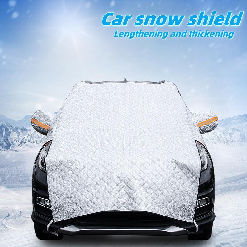 Car snow shield Sunshade sunblock front gear snow shield thickened and lengthened in winter frost protection front windshield