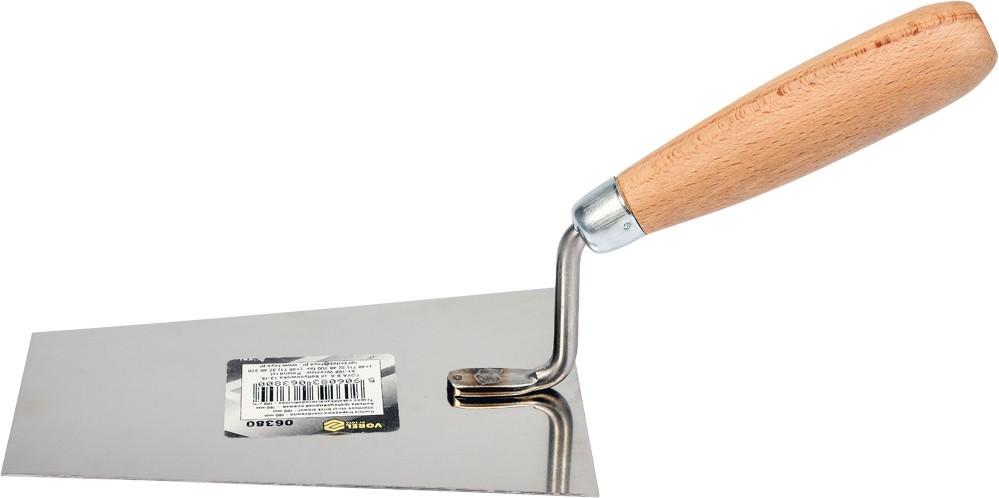 Stainless steel trapezoidal trowel 180mm 06380 VOREL