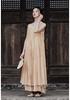 2025 Summer Dark Silent Willow Patchwork Camisole Dress with Large Hem