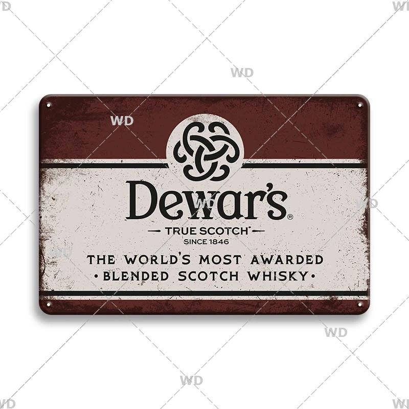 Whisky Marke Metallschild Blechschild Dekorative Plakette Metall Vintage Metall Posterplatte Irland Bar Kneipe Club Männerhöhle Wanddekor