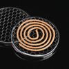 Bamboo Incense Holder with Ruyi Pattern and Stainless Steel Mesh