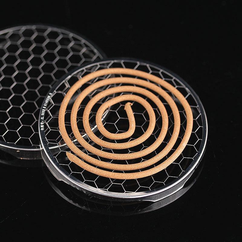 Bamboo Incense Holder with Ruyi Pattern and Stainless Steel Mesh