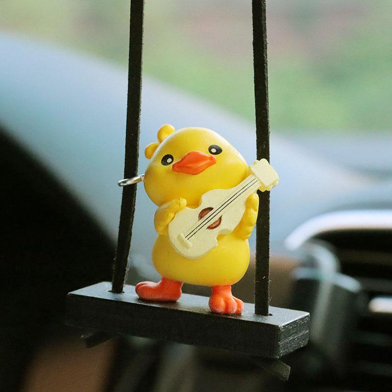 Little Yellow Duck Car Interior Ornament Pendant