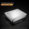 Wutuo Stainless Steel Square Deep Tiramisu Box with Lid