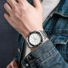 Men'S Watch Luminous Calendar Quartz Watch Business Stainless Steel