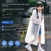Non-Disposable Raincoat for Children, Can Be Worn over School Bags, Suitable for Boys and Girls, Waterproof, Rainstorm-Proof, Thickened Outdoor