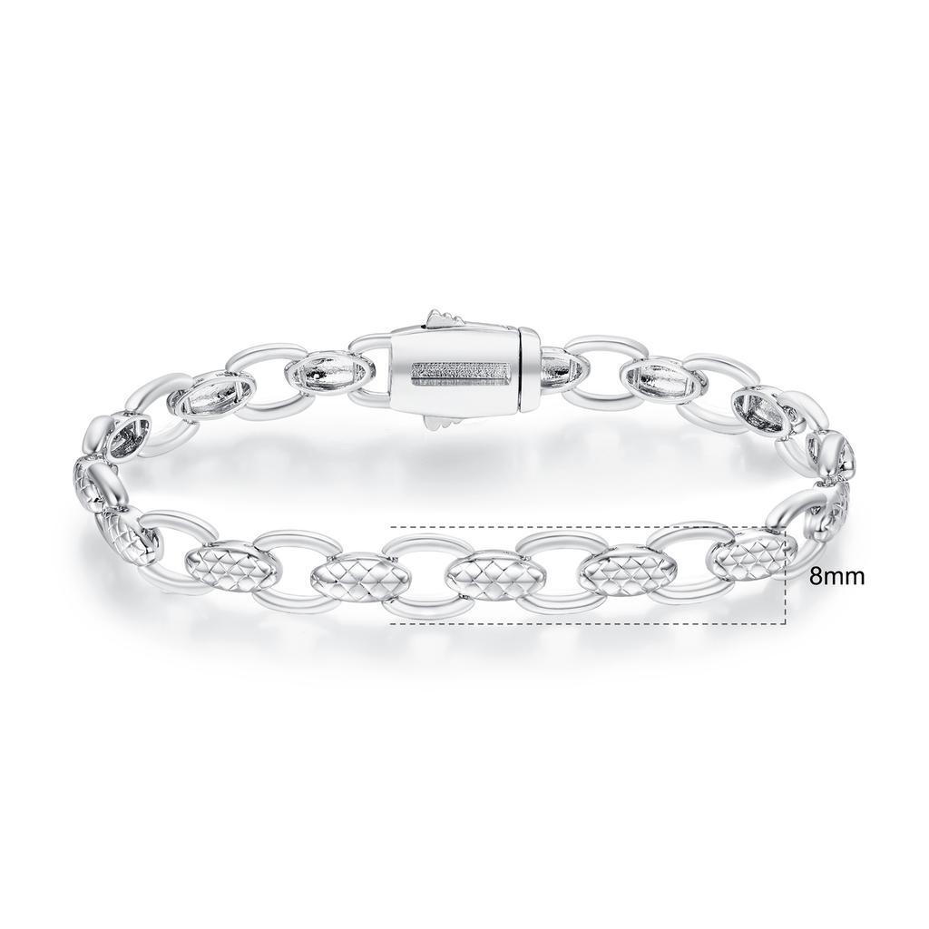 A New Spring Buckle Rhombus Zircon Bracelet Is Designed by Heavy Industry, Niche Hiphop Is Popular In Europe and the United States