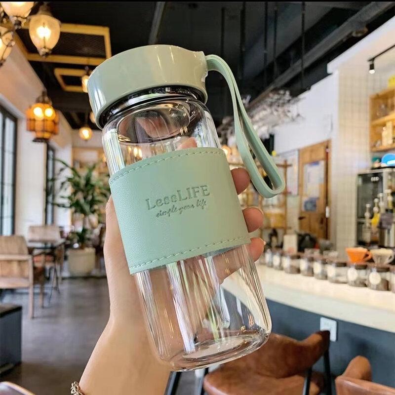 ZISIZ High Borosilicate Glass Tea Infuser Mug