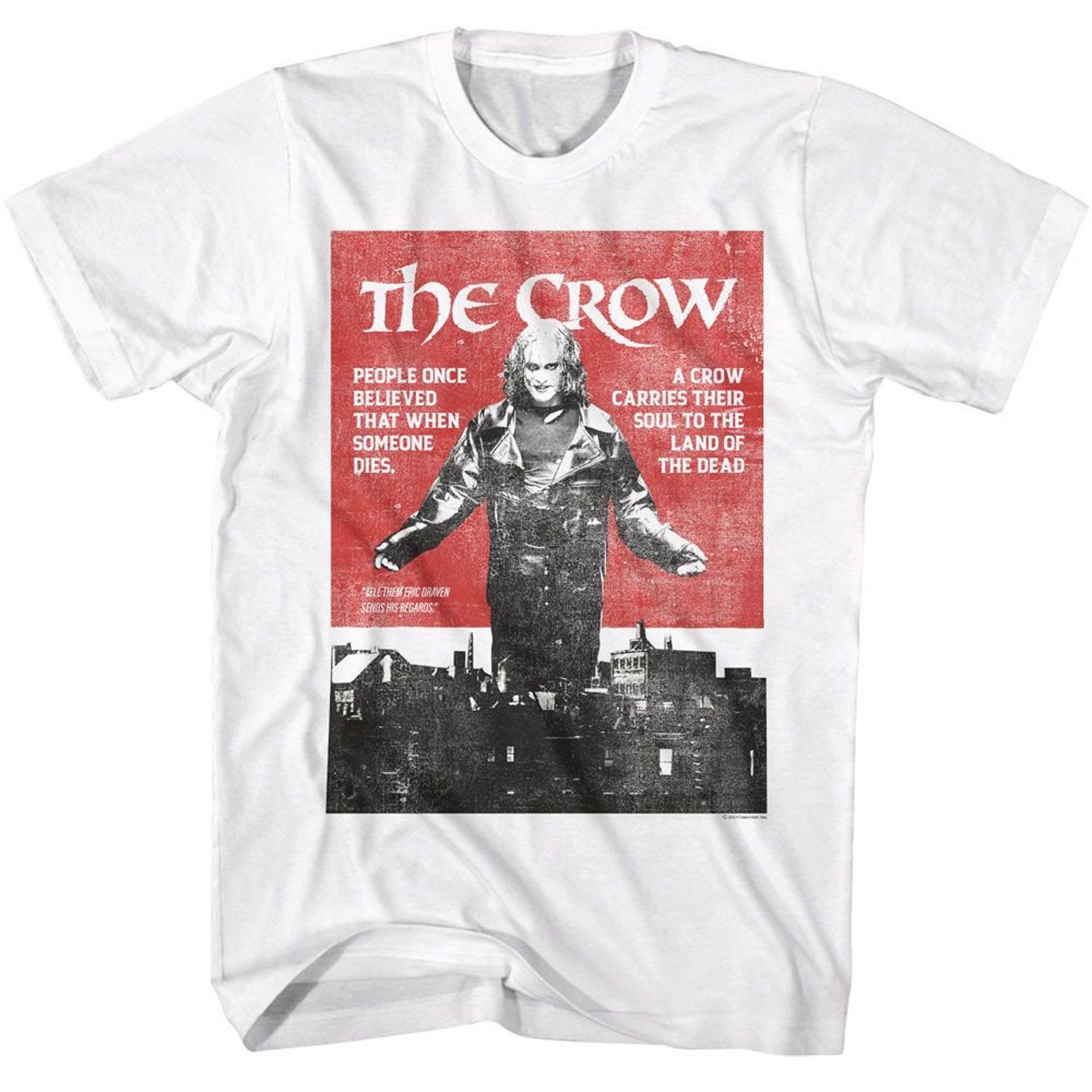 The Crow Vintage Poster White Adult T-Shirt 2XL
