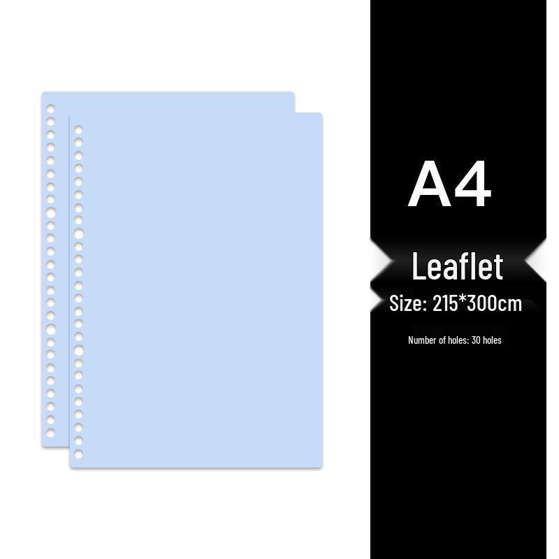 Colored Loose-Leaf Binding Sleeves - A4/B5/A5, 20/26/30 Holes, PP Material